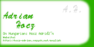 adrian hocz business card